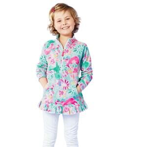 Lilly Pulitzer Girls ‘Mary’s Wish’ Unicorn Popover Long Sleeve Top